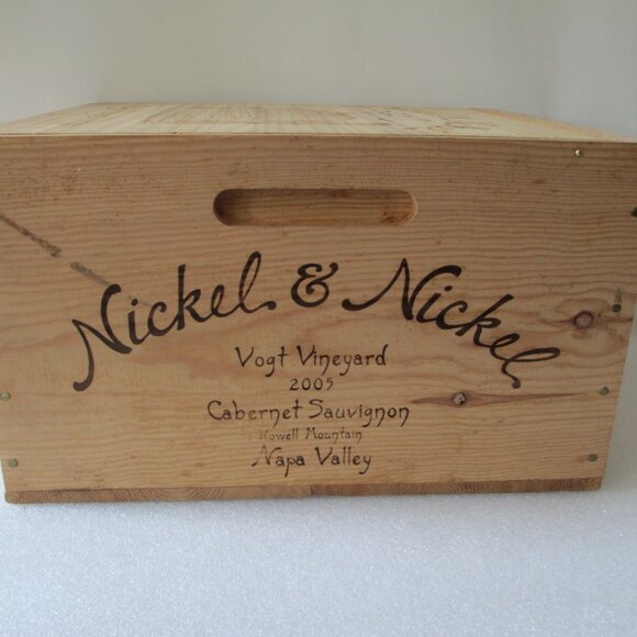 NICKEL & NICKEL WOOD WINE CRATE - Picture 3 of 9